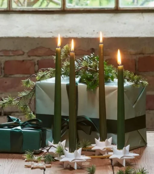 Adventsstage med fletstjerner fra Medusa