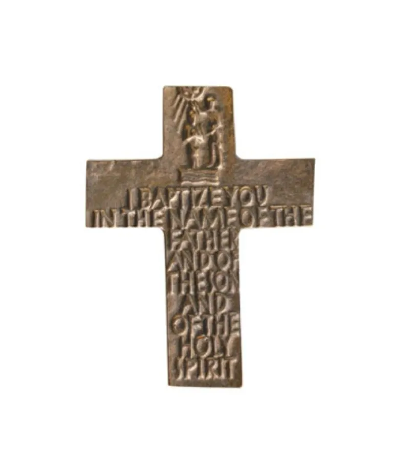 Bronze kors Dåb