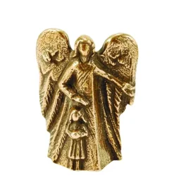 Bronzeengel der beskytter en elsket pige