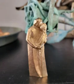 Bronzefigur Par, Sammen på vej, 7 cm