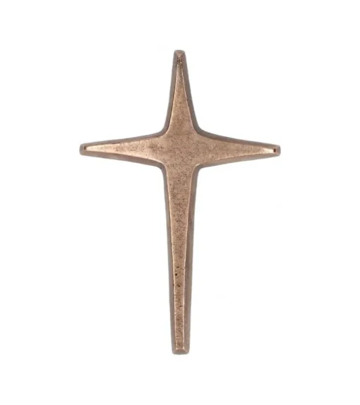 Bronzekors til væg, 10,5 cm