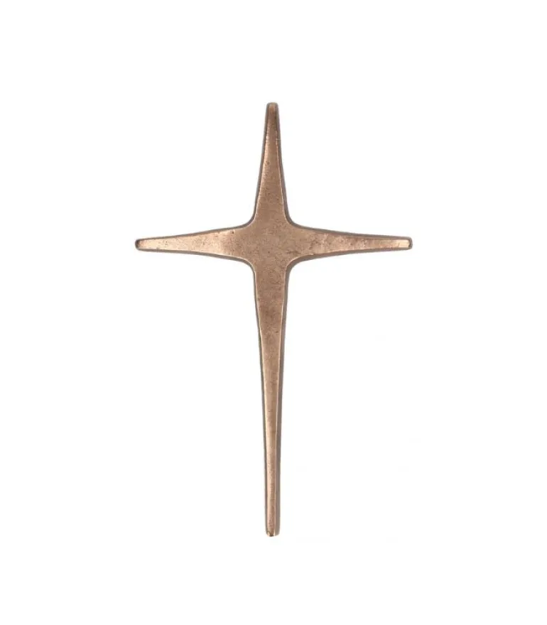 Bronzekors til væg, 20 cm