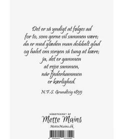 Bryllupskort – Brudepar med blomster, A6 Dobbeltkort