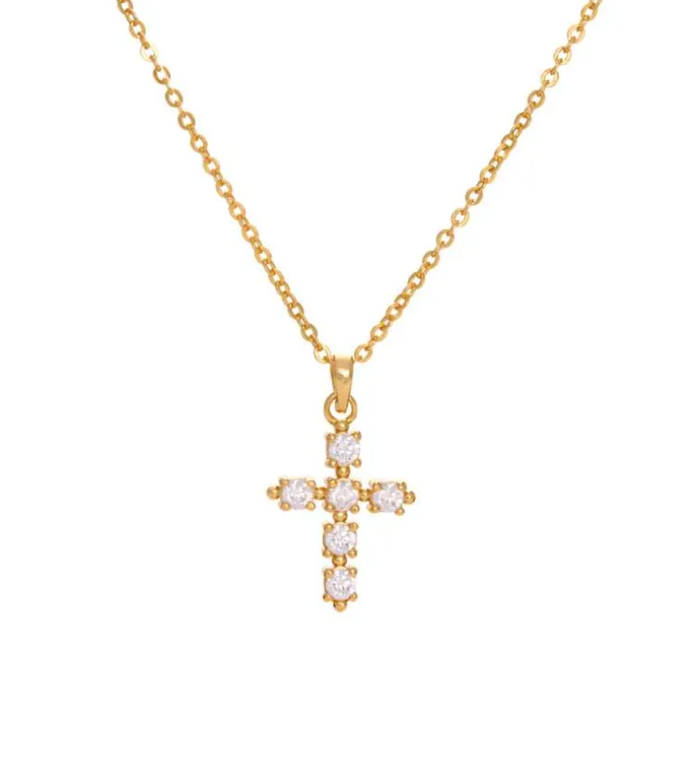 By Gabay, Krystal Kors halskæde, guld