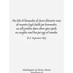 Dåbskort til pige med dåbskjole m. kuvert, A6 Dobbeltkort