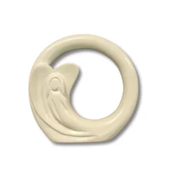 Fedtsten, Engel i ring, Ø 10 cm