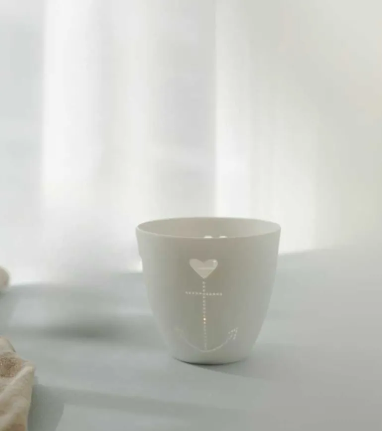 Fyrfadsstage med håbets Anker