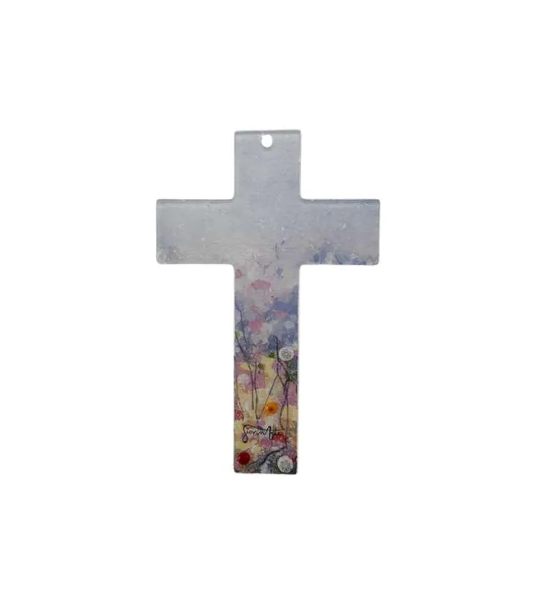 Glaskors i blå nuancer