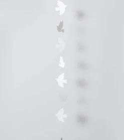 Guirlande med 7 fugle, 110 cm