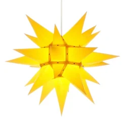 Herrnhuter Stjerne, Gul, papir, 40 cm