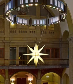 Herrnhuter Stjerne, Hvid, Plast, 130 cm