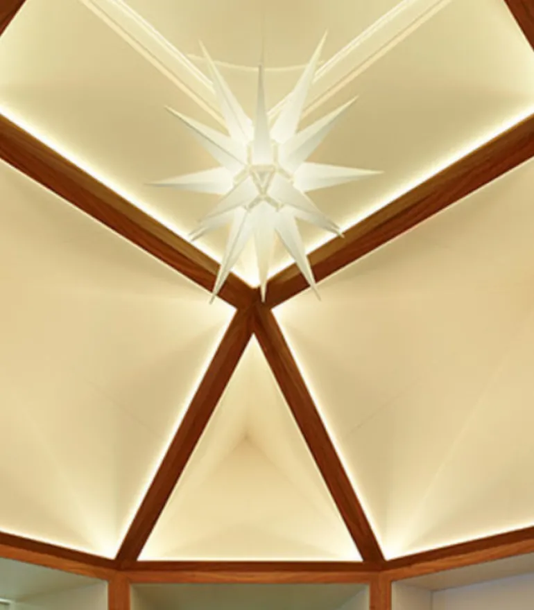 Herrnhuter Stjerne, Hvid, Plast, 130 cm