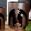 Julekrybbe hurricane i metal, Stor