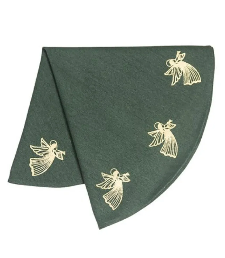 Juletræstæppe med engle