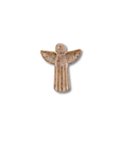 Keramik engel, brun, 7cm