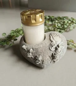 Kirkegårdspynt, Hjertestage til gravlys