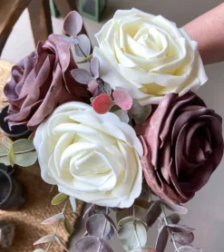 Kunstig Rose, Offwhite