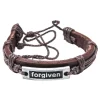 Læder armbånd – “Forgiven”