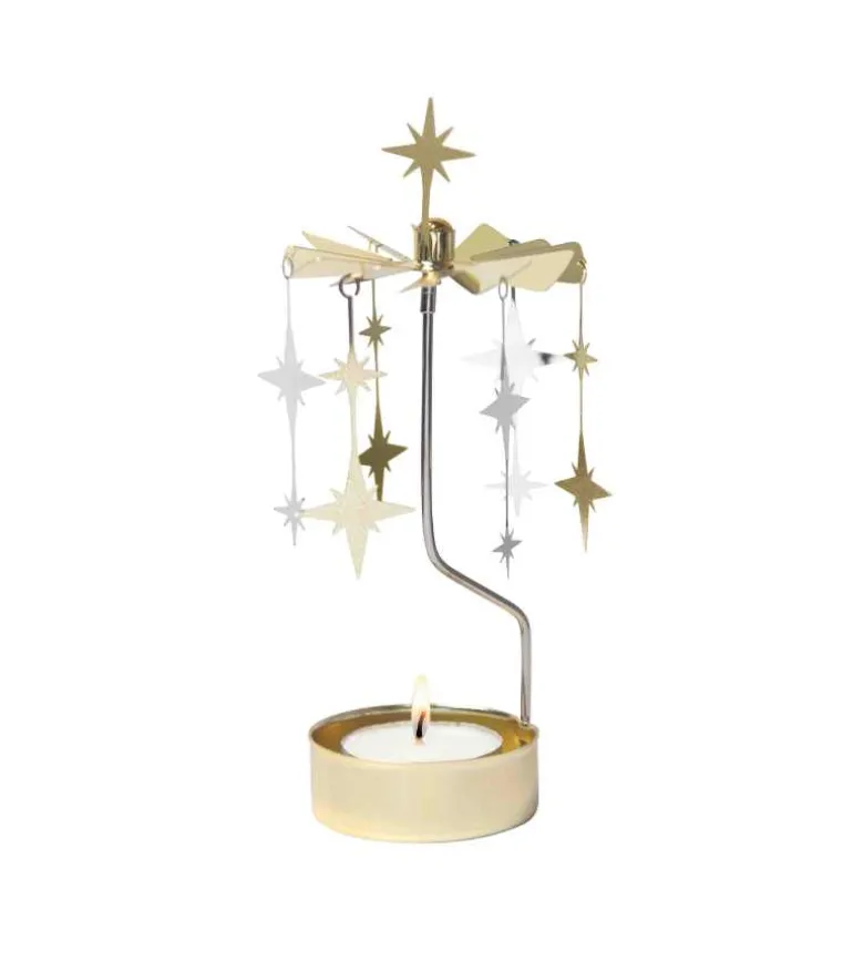 Lysspil med skinnende stjerner