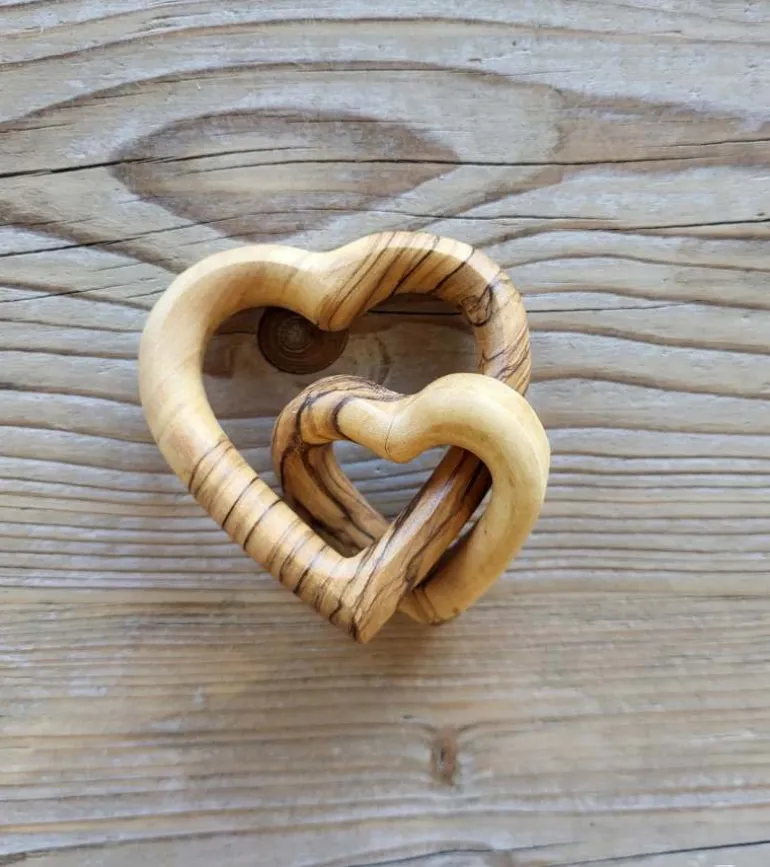 Mor og Barn hjerter i oliventræ