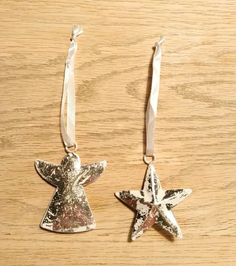 Ophæng, Engel, hvid og sølv