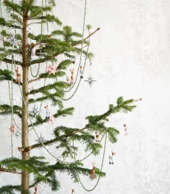 Ophæng Stjerne Hvid med drys