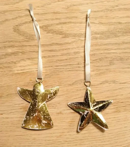 Ophæng, Stjerne, hvid og guld