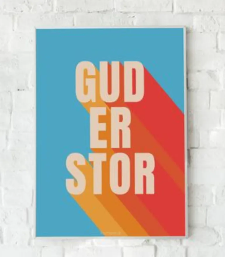 PLAKAT: Gud er stor, A3