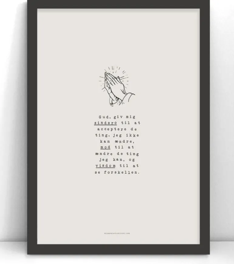 Plakat: Gud giv mig sindsro, A3