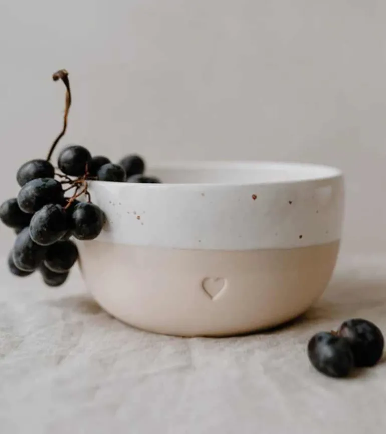 Skål med hjerte, 15cm