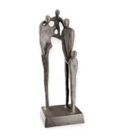 Skulptur, Familien er hjertets hjem, 23 cm