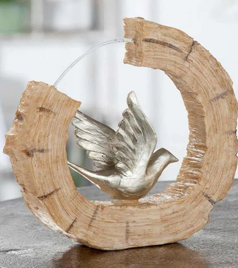 Skulptur, Fugl med spredte vinger, 19 cm