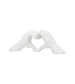 Skulptur, Hænder i keramik, Cream