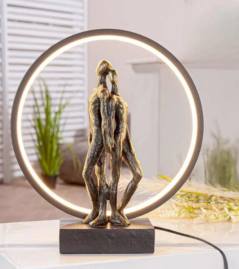 Skulptur, Kærlighed skaber styrke, LED, 33 cm