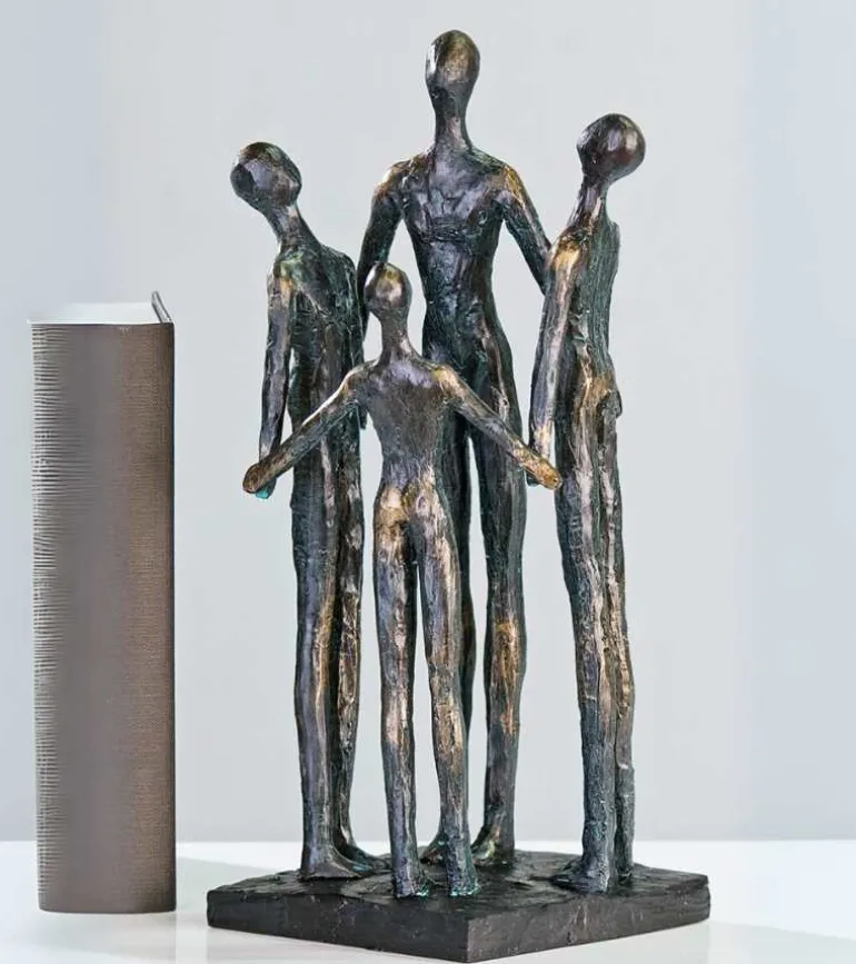 Skulptur: Sammenhold med 4 personer, 30 cm
