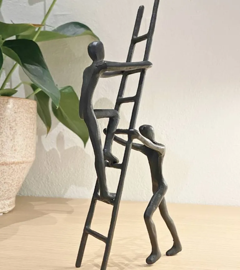 Skulptur: Teamwork, H 24 cm