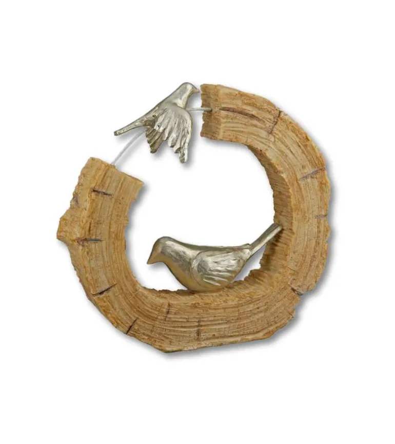 Skulptur, To fugle, 19 cm