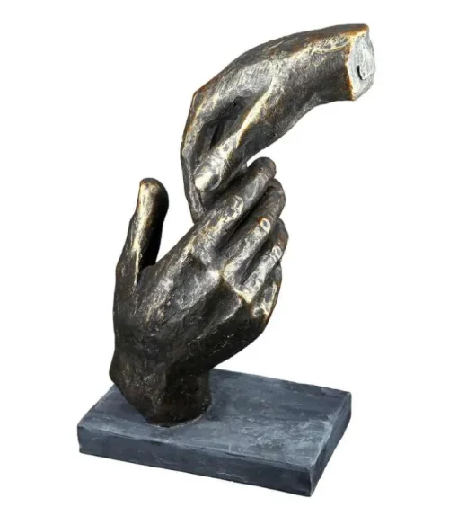 Skulptur, To hænder, 21 cm