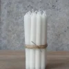 12 stk. Hvid kertelys, 13cm