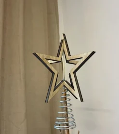 Topstjerne til Juletræ, finer