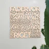 Træskilt, Bibelvers, Fadervor, EG, Stor